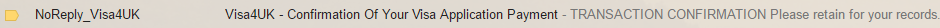 Payment confirmation email