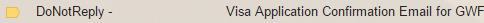 Confirmation email