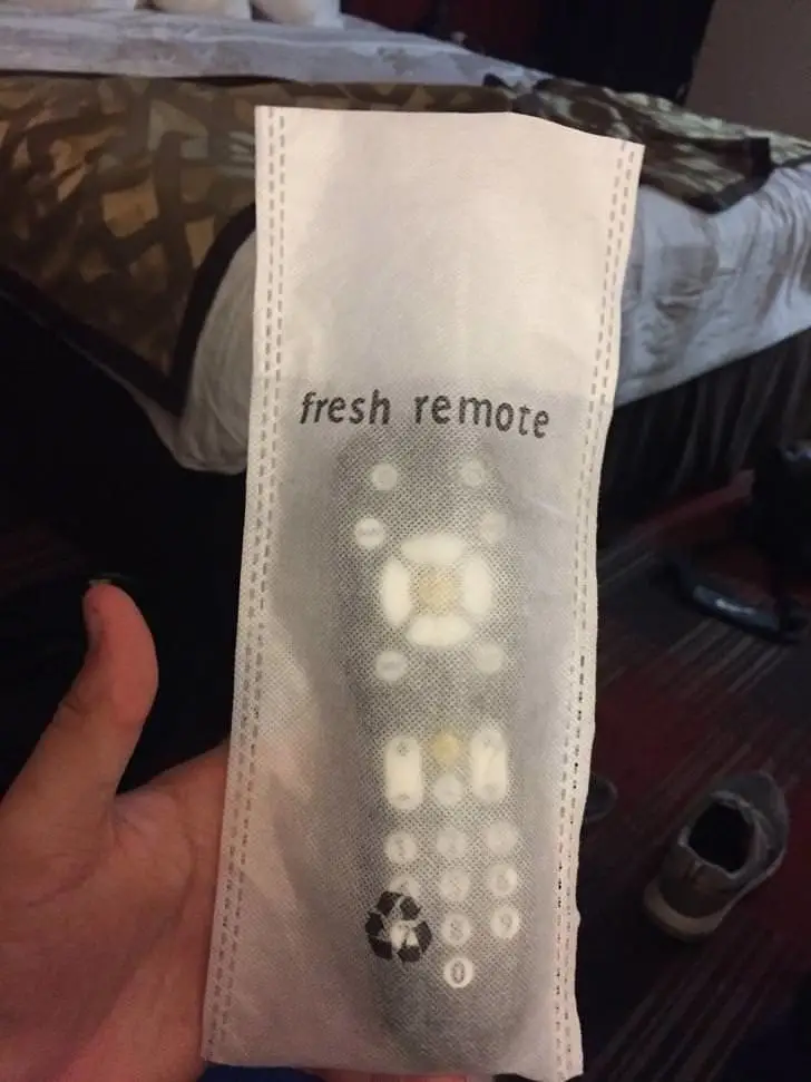 Fresh remote in hotel