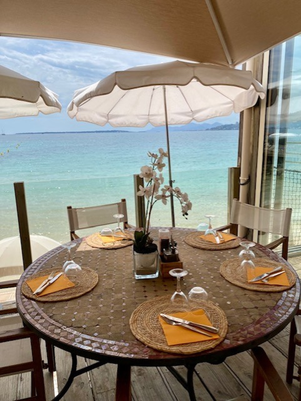 Antibes, terrace by the sea
